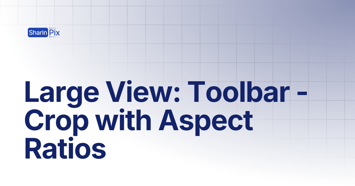 Large View: Toolbar - Crop with Aspect Ratios | All Articles ...