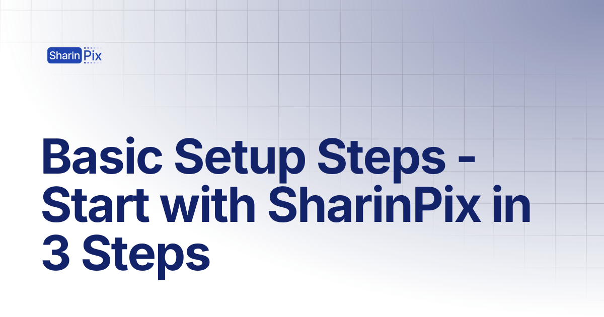 Basic Setup Steps - Start with SharinPix in 3 Steps | Getting Started ...